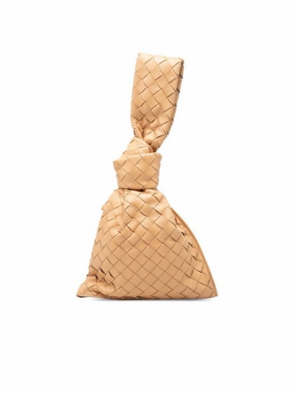 BOTTEGA VENETA Cream Leather Intracciato Bag